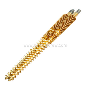 Professional Titanium Coated Conical Twin Screw